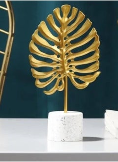 AIWANTO 3Pcs Artificial Decoration Flower Golden Pattern Decoration for Table Home Decor Office Table  - Image 4
