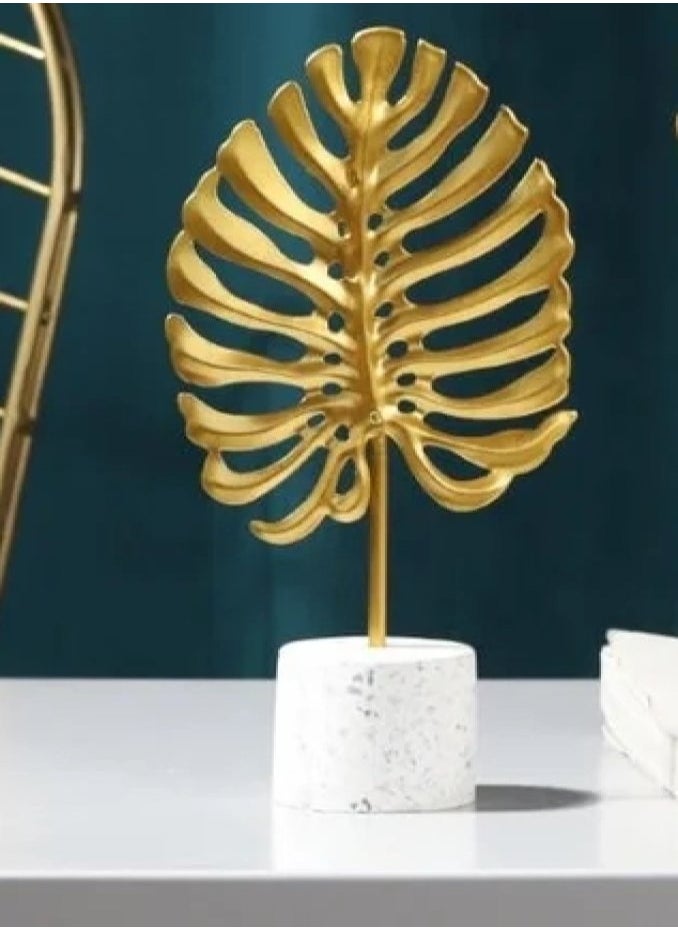 AIWANTO 3Pcs Artificial Decoration Flower Golden Pattern Decoration for Table Home Decor Office Table  - Image 4