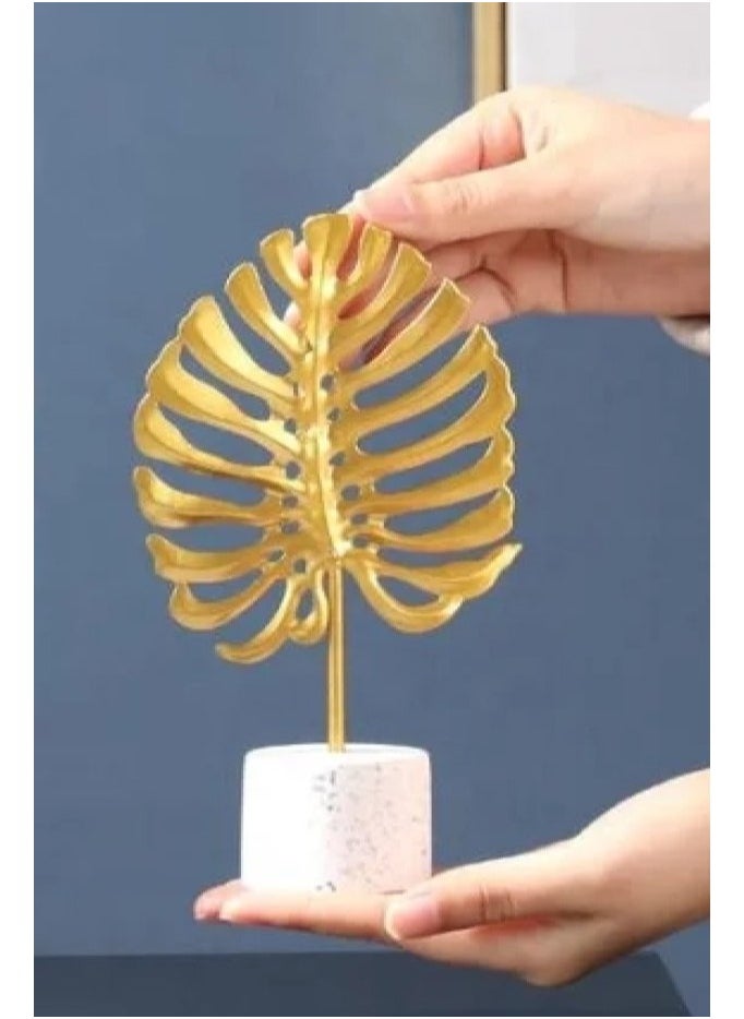 AIWANTO 3Pcs Artificial Decoration Flower Golden Pattern Decoration for Table Home Decor Office Table  - Image 5