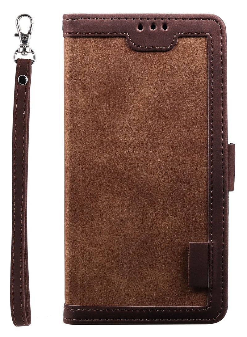 Suteni Waist Band Flip Cover Card Slots Leather Phone Case for Samsung - Image 1