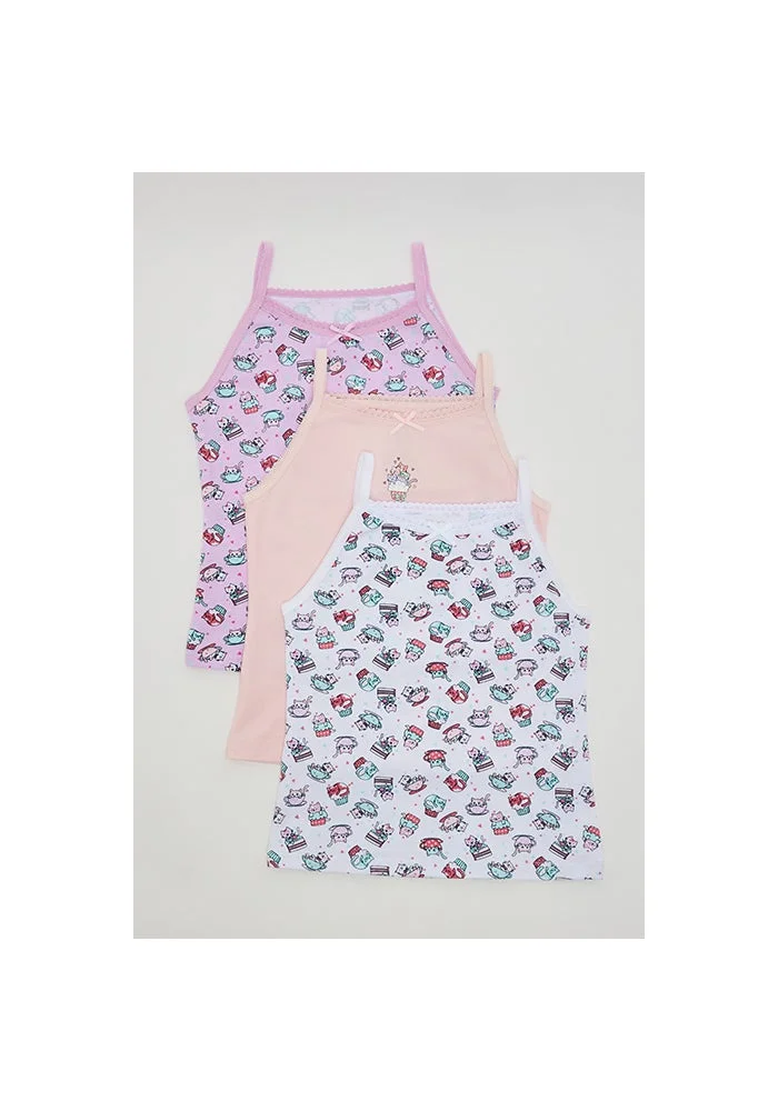 R&b 3 Pack Printed Camisoles