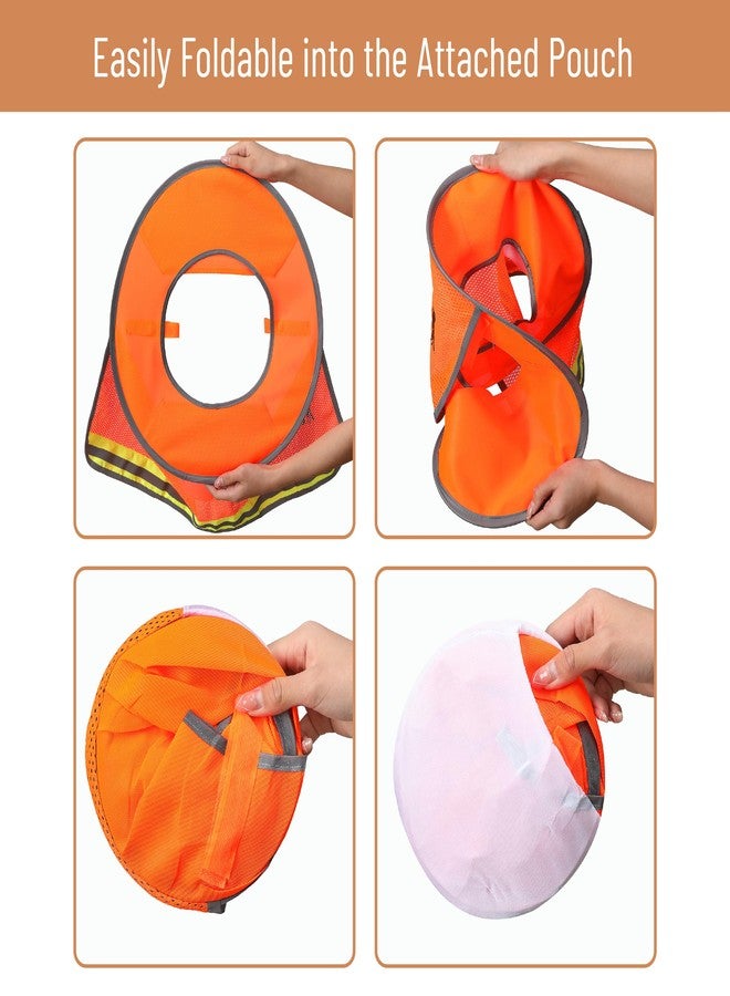 UNCO- Hard Hat Sun Shield, Hard Hat Visor, Orange Color 4 Pack - Image 4