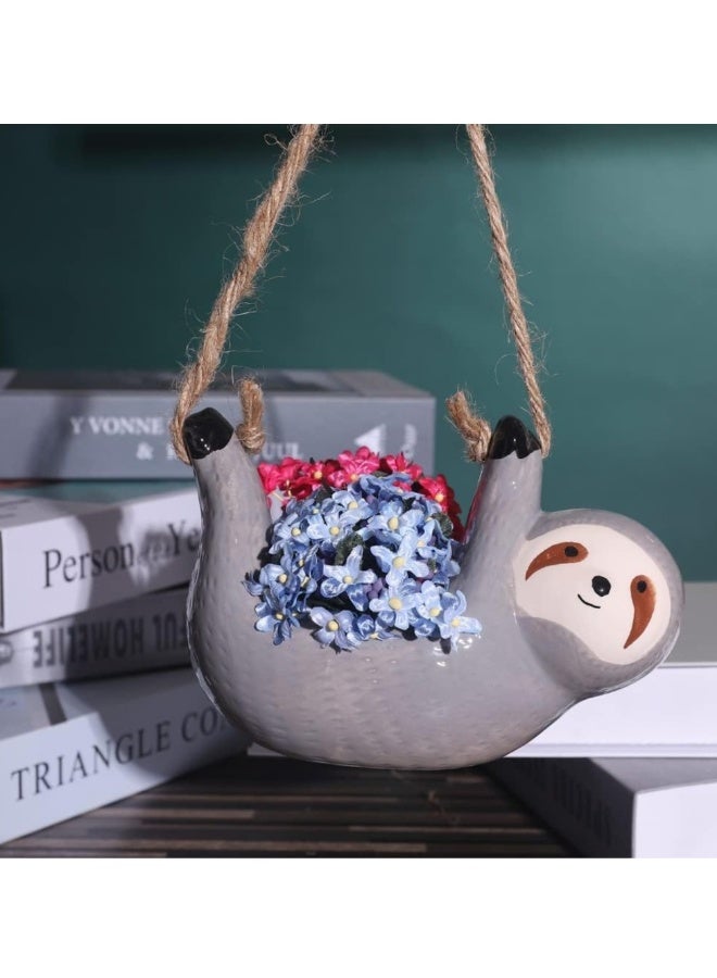 حامل نبات البطئ المعلق، أص pots الزرع العصاري المعلقة - مزهرية بسيطة للبطئ - مزهريات مضحكة للنباتات الداخلية - مزهريات هوائية معلقة - وعاء نبات البطئ - Image 3