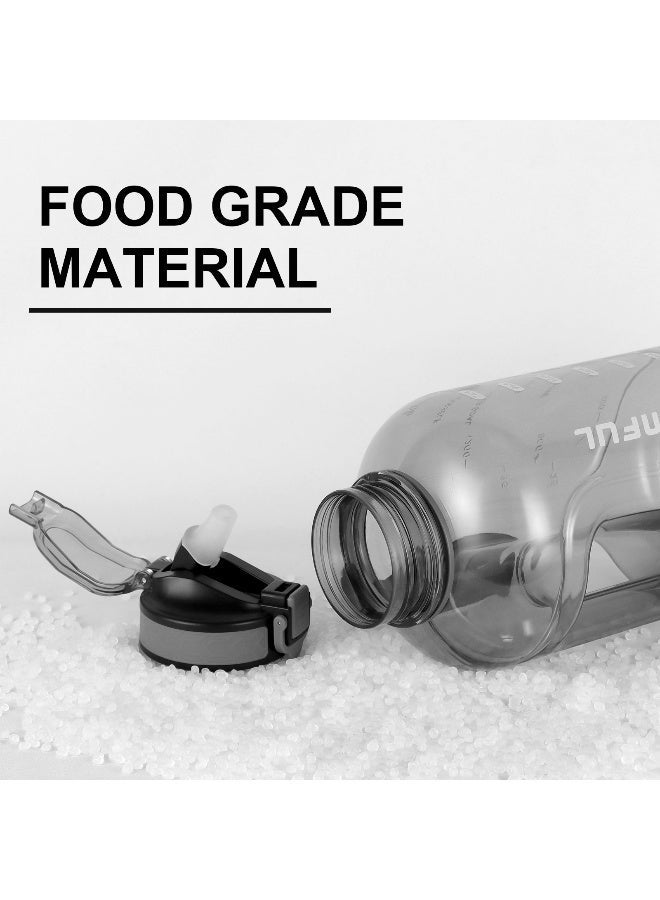 GEMFUL 2L Big Water Bottle with Handle Portable Plastic Jug for Fitness, Travel - Image 2