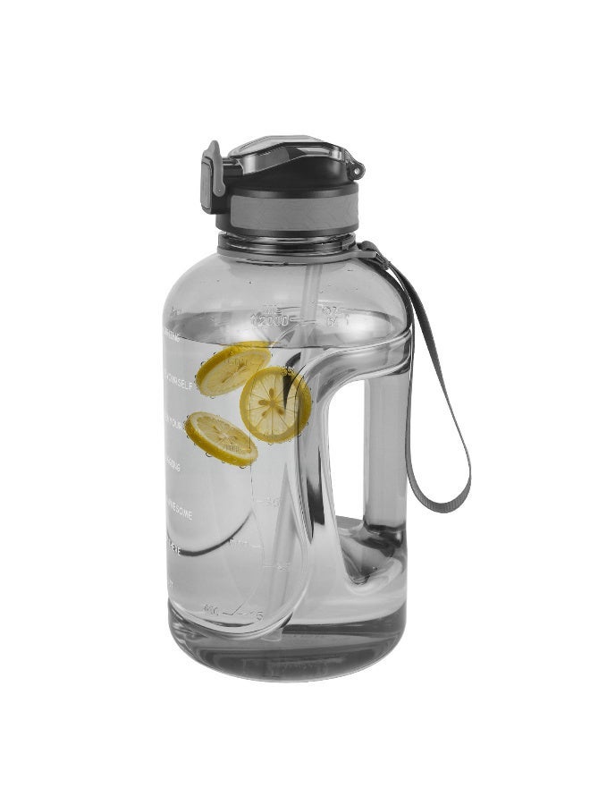 GEMFUL 2L Big Water Bottle with Handle Portable Plastic Jug for Fitness, Travel - Image 1