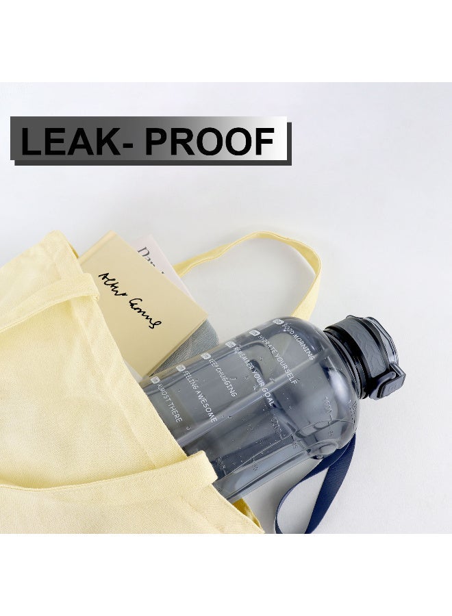 GEMFUL 2L Big Water Bottle with Handle Portable Plastic Jug for Fitness, Travel - Image 4