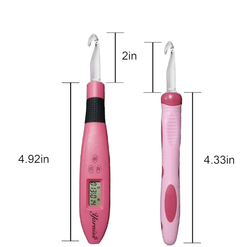 Yarniss 17 Size Counting Crochet Hooks Set, Light Up Crochet Hooks for Stitch & Row Counter - Image 2