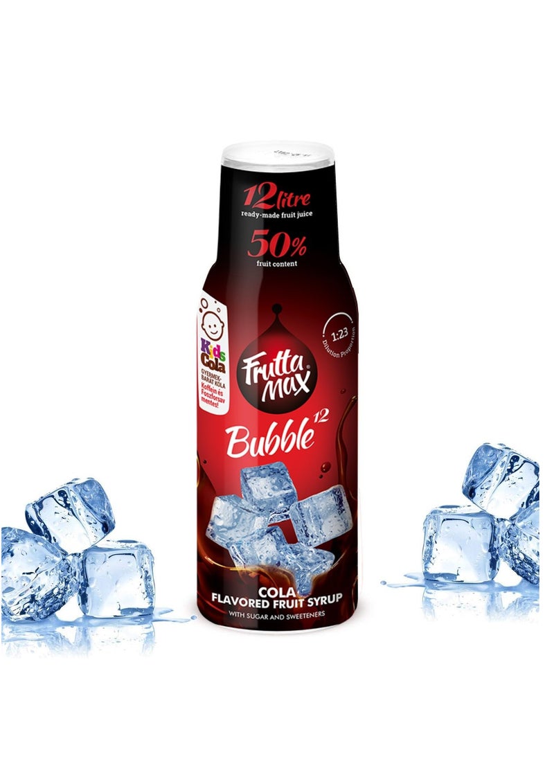 Fruttamax FruttaMax - Fruit Syrup Concentrate | Less Sugar | with 50% Fruit Content | Suitable for soda Machine 500ml (Cola)  - Image 1