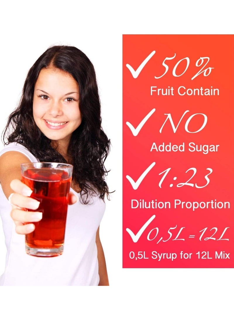 Fruttamax FruttaMax - Fruit Syrup Concentrate | Less Sugar | with 50% Fruit Content | Suitable for soda Machine 500ml (Cola)  - Image 3