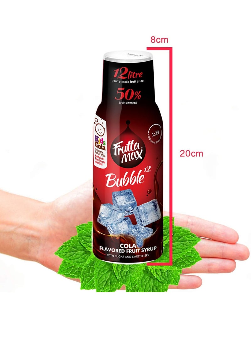 Fruttamax FruttaMax - Fruit Syrup Concentrate | Less Sugar | with 50% Fruit Content | Suitable for soda Machine 500ml (Cola)  - Image 4