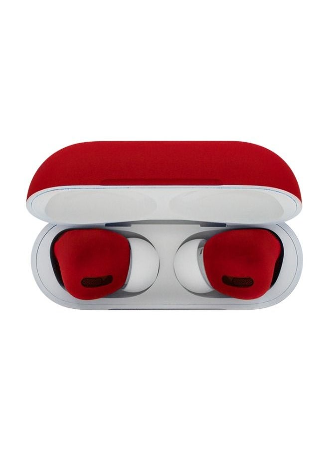 CAVIAR - Customized Airpods Pro Automotive Grade Scratch Resistant Paint Durable Adaptive EQ Inward Facing Microphone Ferrari Red Matte - Image 1