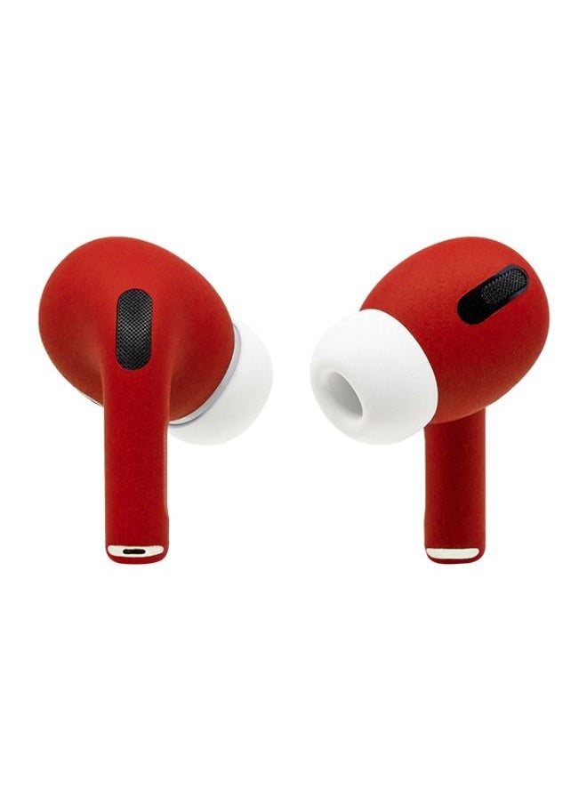 CAVIAR - Customized Airpods Pro Automotive Grade Scratch Resistant Paint Durable Adaptive EQ Inward Facing Microphone Ferrari Red Matte - Image 1