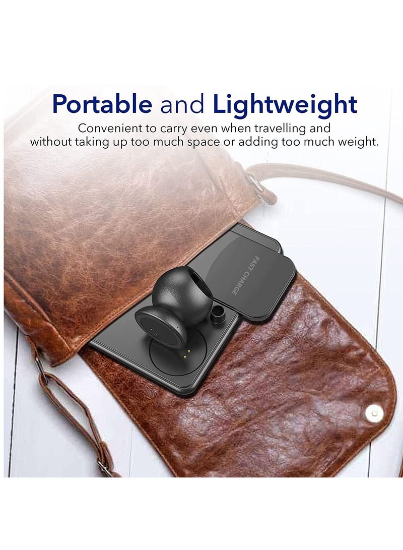 KASTWAVE 4-in-1 Wireless Charging Stations, 15W Multi-Device Wireless Folding Fast Charging Station, Multi-Function Fast Charging for Smartphone, Smartwatch, Earphones, and Stylus Pens - Image 5