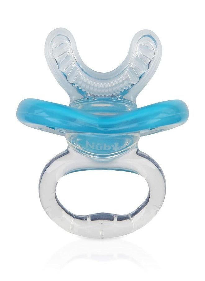 Nuby Nuby 2-Pack Gum-EEZ Pacifier Teethers, Pink/Aqua  - Image 4