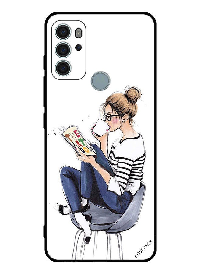 Covernex Protective Case Cover For Motorola Moto G60S Reading The Art Book - Image 1