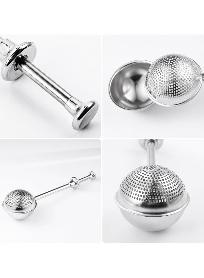 HW Flour Sifter, Stainless Steel Flour Sifter for Baking, One Handed Operation Baking Sifters, Great Flour Sieve Bakers Dusting Wand for Quick Sifting Cakes and Spices , FSB-20 - Image 4