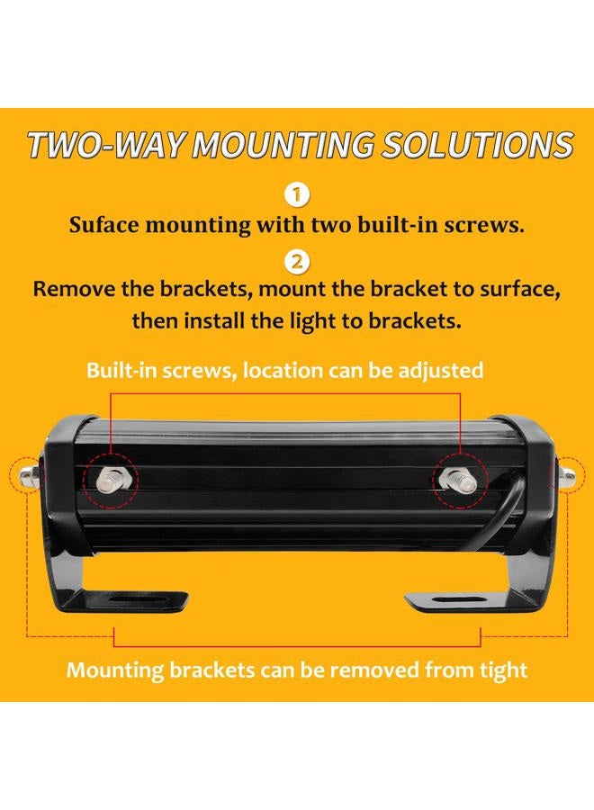 EASE2U E Emergency Strobe Lights for Vehicle, 4 in 1 LED 32W Surface Mount Emergency Warning Hazard Flashing Strobe Light Bar, Roof and Side Installation for Off Road Vehicle, ATVs, Truck (White Red) - Image 3