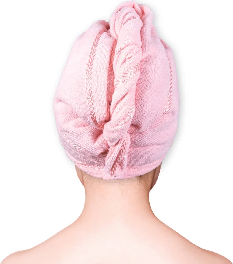 افميريس Buttoned Hair Drying Cap/Curl Head Towel/Hair Drying Cap