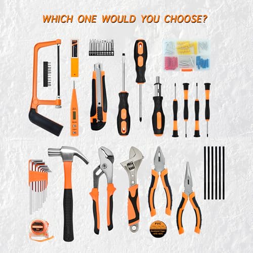 SOLUDE Tool Set,148-Piece Home Repair Tool Kit for Men Women College Students,Household Basic Hand Tool Sets with Case for Home Maintenance,Dorm Essentials and DIY Projects - Image 3