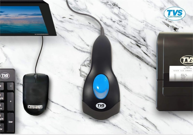 TVS ELECTRONICS BS-C101 Star Barcode Scanner |Aim and Shoot Trigger |1D linear imager to scanner |Express Speed of 330 scans per second|plug and play|2500 Pixels|1D CCD Imaging technology| - Image 4