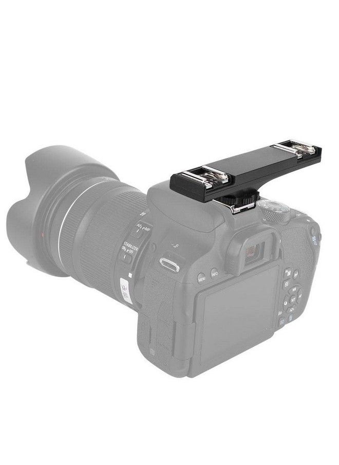 Vbestlife - Dual Hot Shoe Flash Speedlite Light Bracket Compatible For Nikon'S And For Canon'S I Ttl And Slr Camera Camcorder.( For Nikon) - Image 1