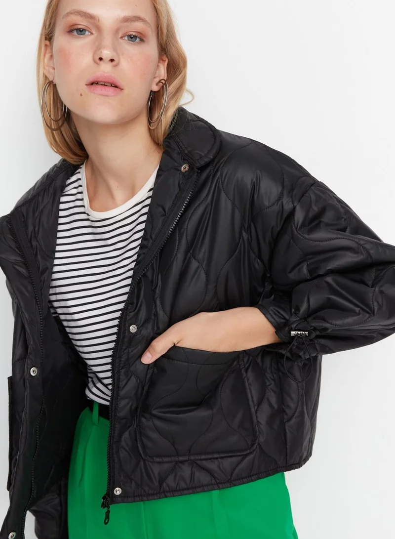 trendyol Oversized Crop Jacket
