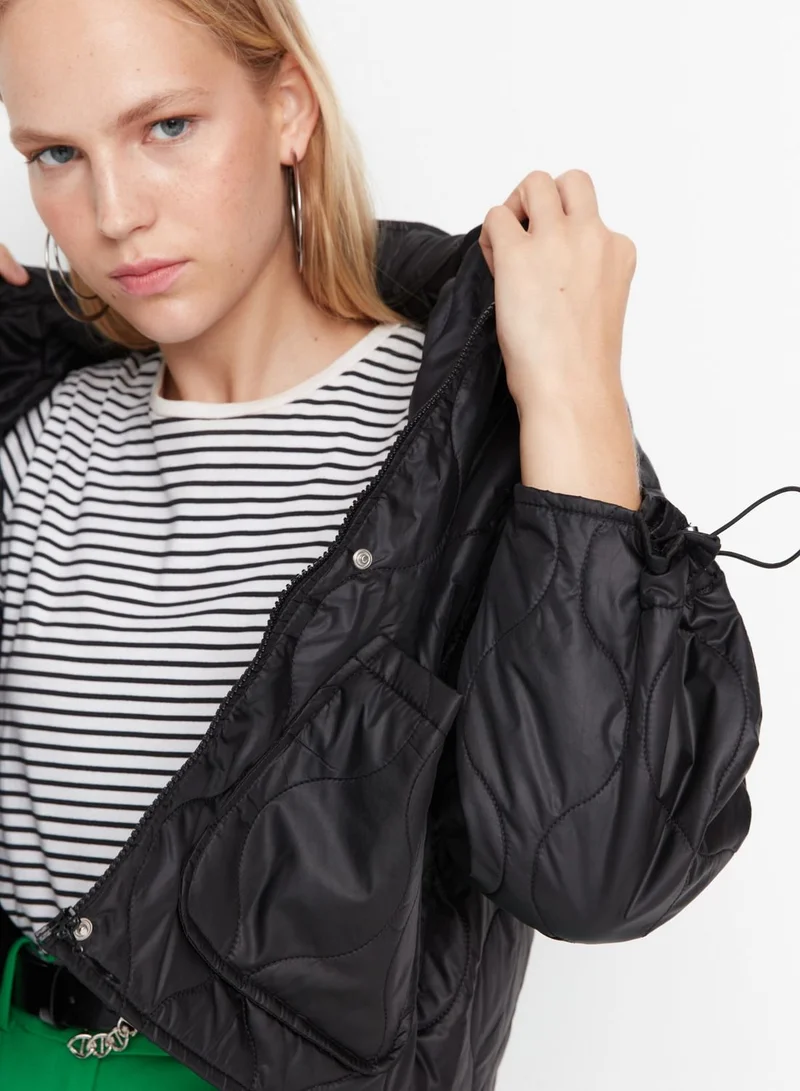 trendyol Oversized Crop Jacket