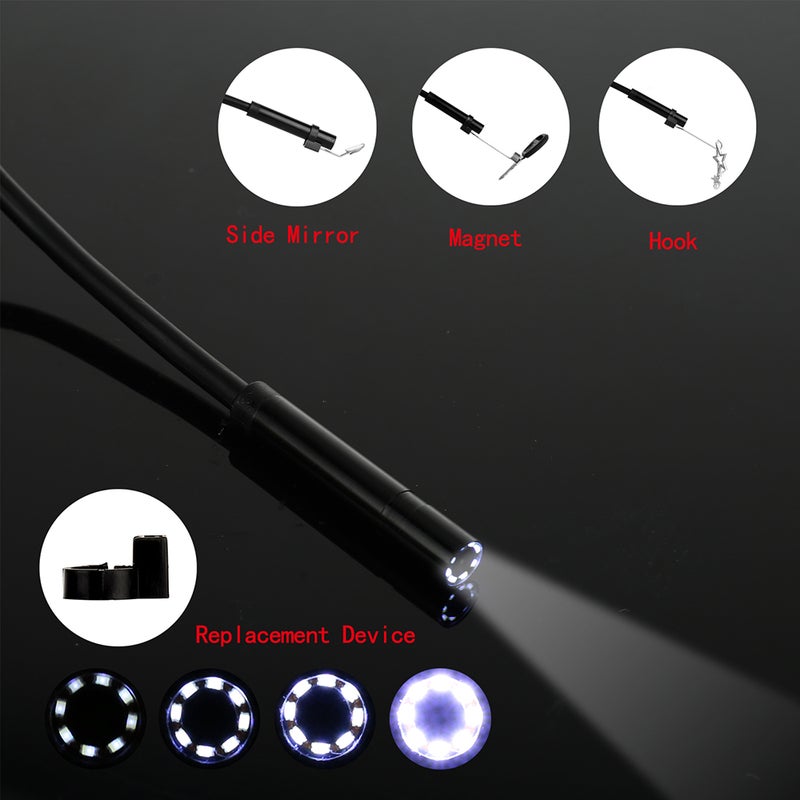 Industrial Endoscope Borescope Inspection Camera Built-in 8pcs LEDs 8mm Lens with 4.3 Inch High-definition 1080P Display Screen - Image 4