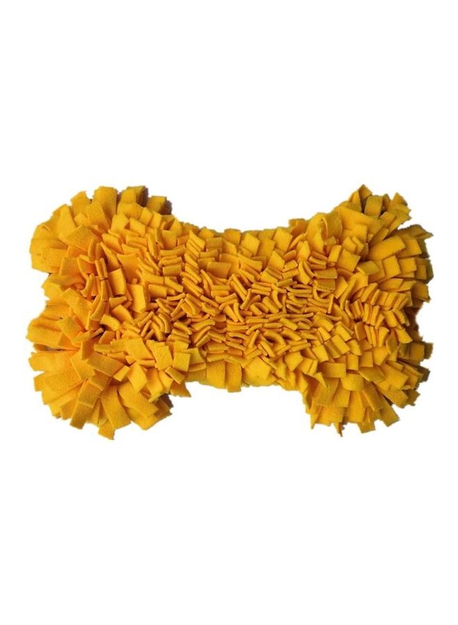 NIBEMINENT Pet Brain Games Snuffle Mat Yellow 42 x 25cm - Image 1