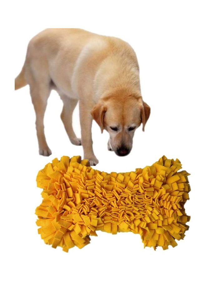 NIBEMINENT Pet Brain Games Snuffle Mat Yellow 42 x 25cm - Image 3