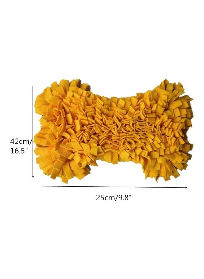 NIBEMINENT Pet Brain Games Snuffle Mat Yellow 42 x 25cm - Image 2