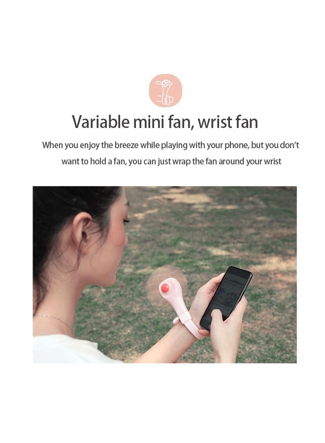 Stroller Fan Portable Mini Fan Clip on Pram Bicycle Personal Car Seat USB Rechargeable Handheld with Flexible Soft Stand for Camping Outdoor Travel Office Crib Toddler Bed 2 Speeds - Image 3