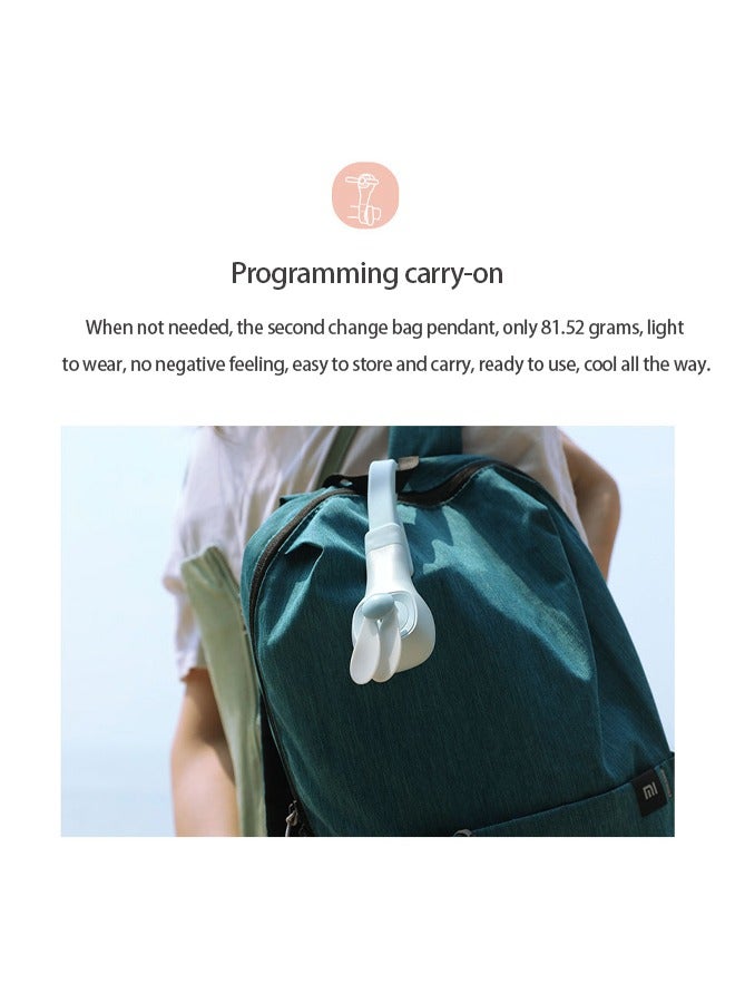 Stroller Fan Portable Mini Fan Clip on Pram Bicycle Personal Car Seat USB Rechargeable Handheld with Flexible Soft Stand for Camping Outdoor Travel Office Crib Toddler Bed 2 Speeds - Image 5