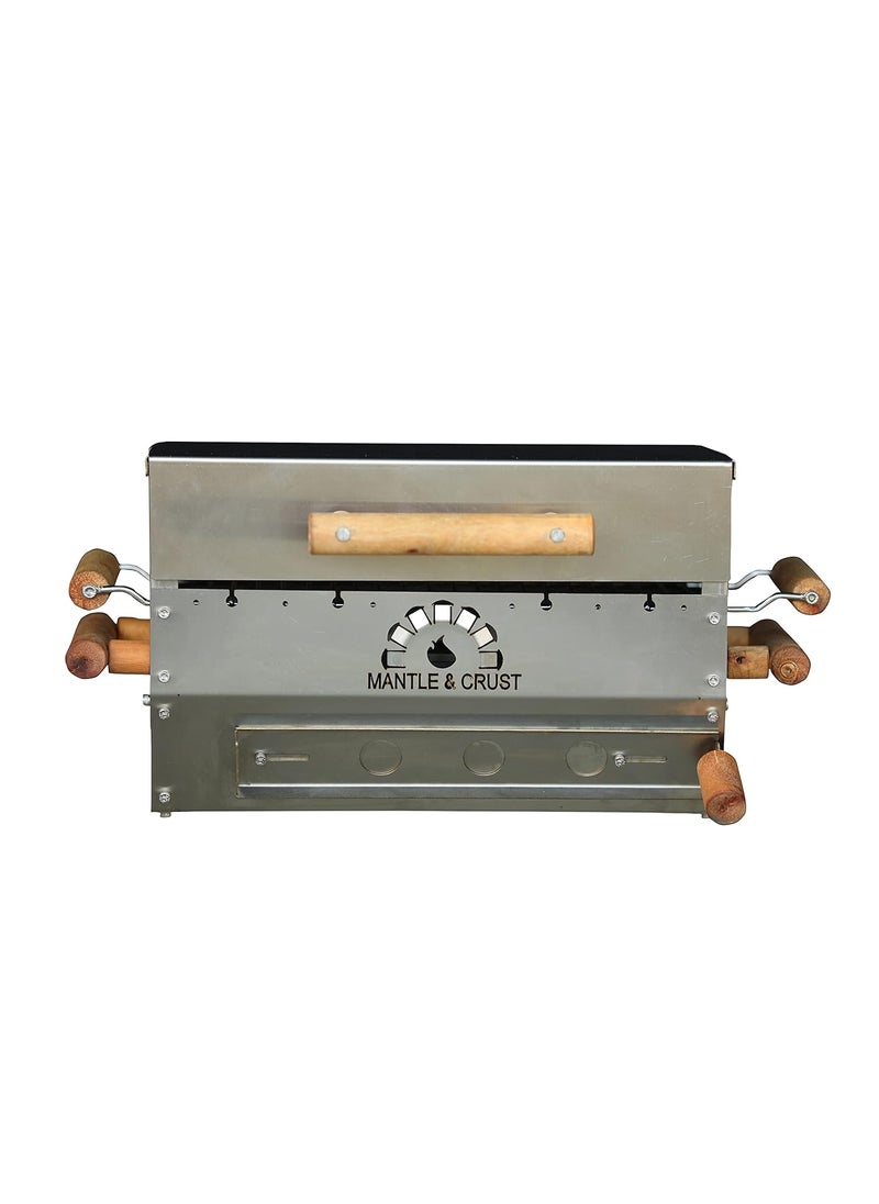 mc Mantle Crust Stainless Steel 304 Balcony Barbecue with 6 Skewers  - Image 1