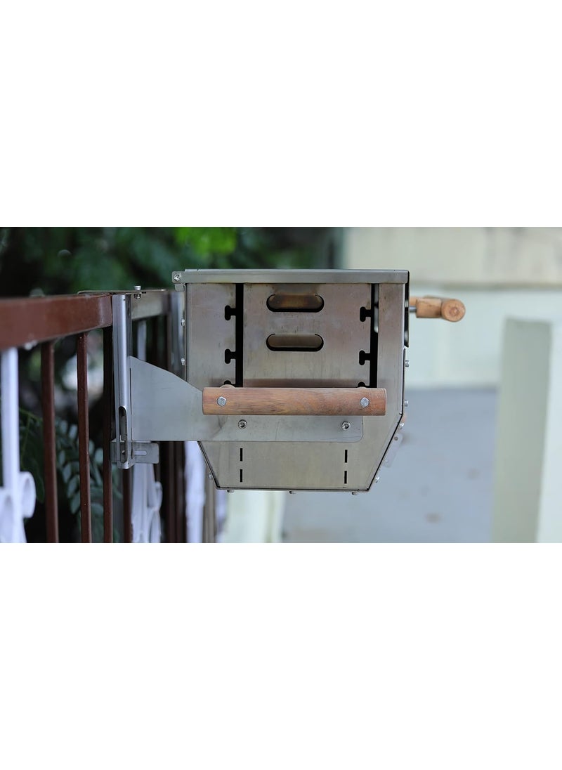 mc Mantle Crust Stainless Steel 304 Balcony Barbecue with 6 Skewers  - Image 5