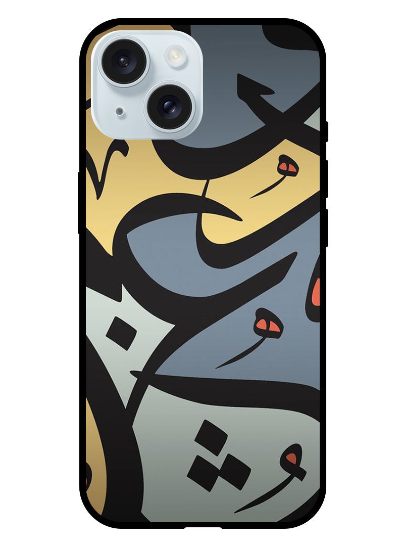 Theodor Protective Case Anti Scratch Shock Proof Bumper Cover For iPhone 15 Plus Caligraphy 1 - Image 1