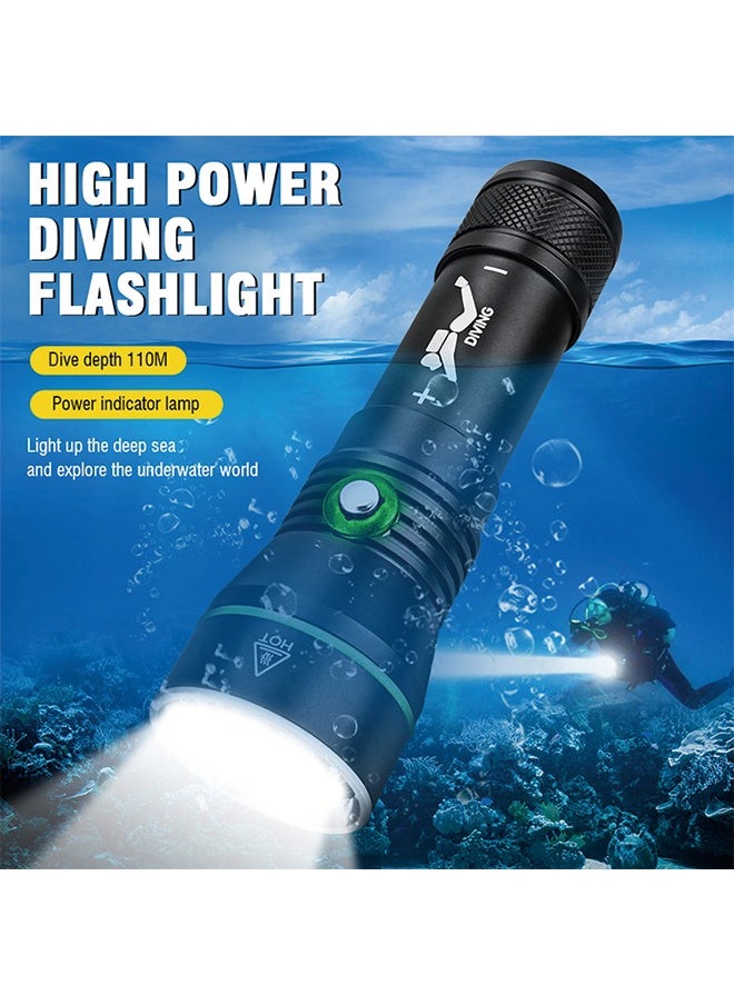 BORUIT - S3 Deep Sea Diving Flashlight - High-Intensity Underwater Photography Light, Waterproof and Durable - Image 1