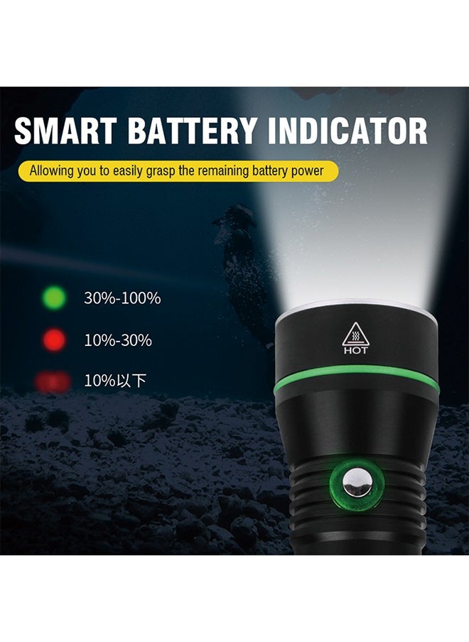 BORUIT - S3 Deep Sea Diving Flashlight - High-Intensity Underwater Photography Light, Waterproof and Durable - Image 1