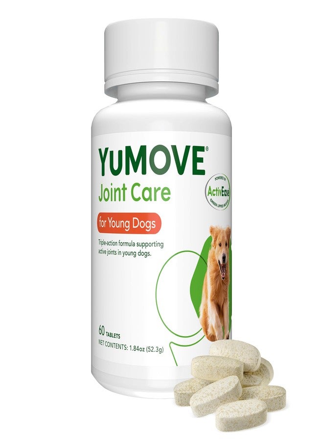 YuMOVE Young & Active Dog Tablets | Hip and Joint Supplement for Dogs with Glucosamine, Hyaluronic Acid, Green Lipped Mussel| Dogs Aged Under 6 | 60 Tablets - Image 1