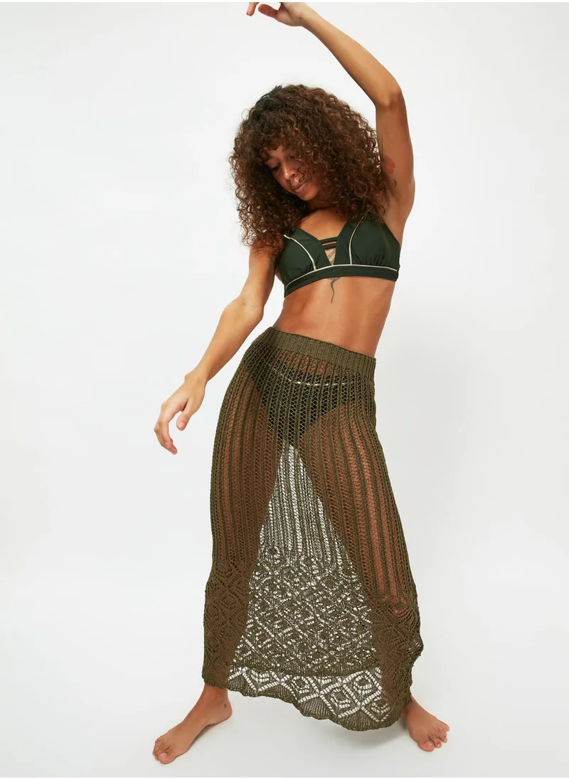 trendyol Knitted Midi Skirt