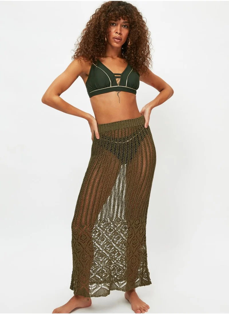 trendyol Knitted Midi Skirt