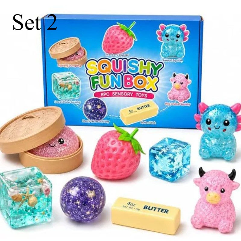 Compressing Toys 8-Piece Mystery Soft Box Series Squishy Stress Relief Toy Blind Box - Image 3