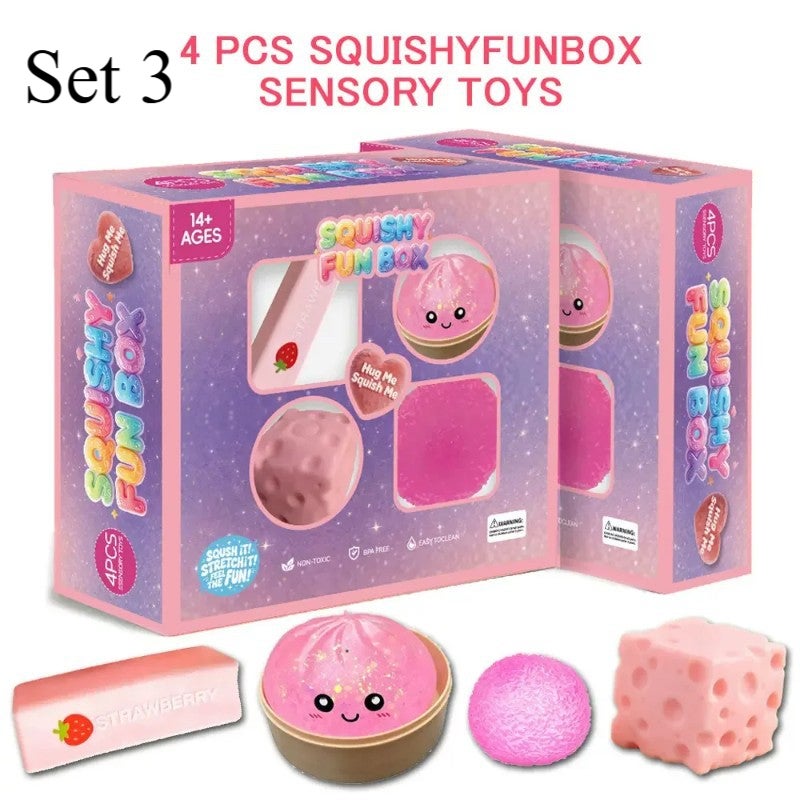 Compressing Toys 8-Piece Mystery Soft Box Series Squishy Stress Relief Toy Blind Box - Image 4