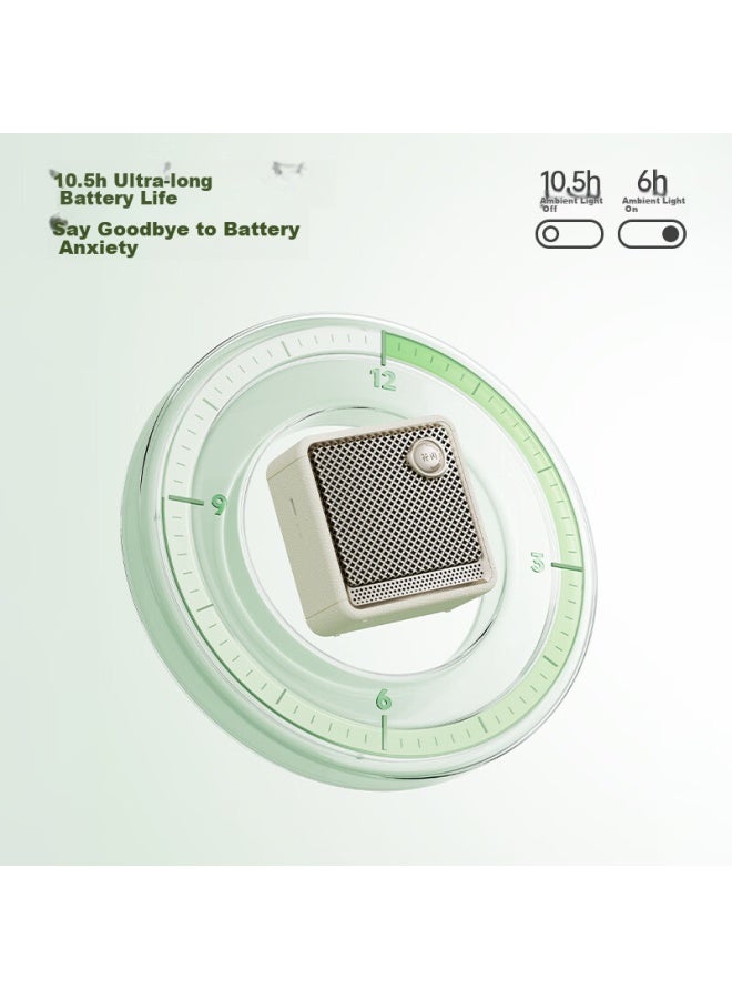 Walker Flower Again Evo Nano Outdoor Portable Speaker Gift Mini Speaker Bluetooth 5.4 Home Theater High Power High Volume High Quality Mother Of Pearl White - Image 3