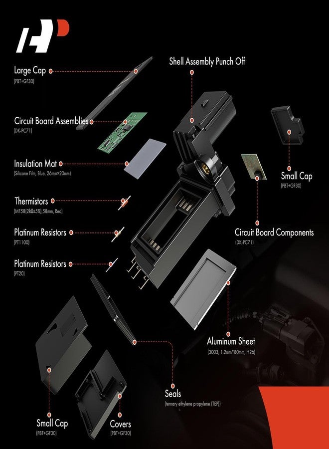 A-Premium Mass Air Flow Sensor【8 Pins】 Compatible with Buick, Cadillac, Chevy & GMC Vehicles - 2012-2022 - Silverado 1500, Equinox, Sierra 1500, Malibu, Traverse, Impala, Tahoe & More, 23262343 - Image 3