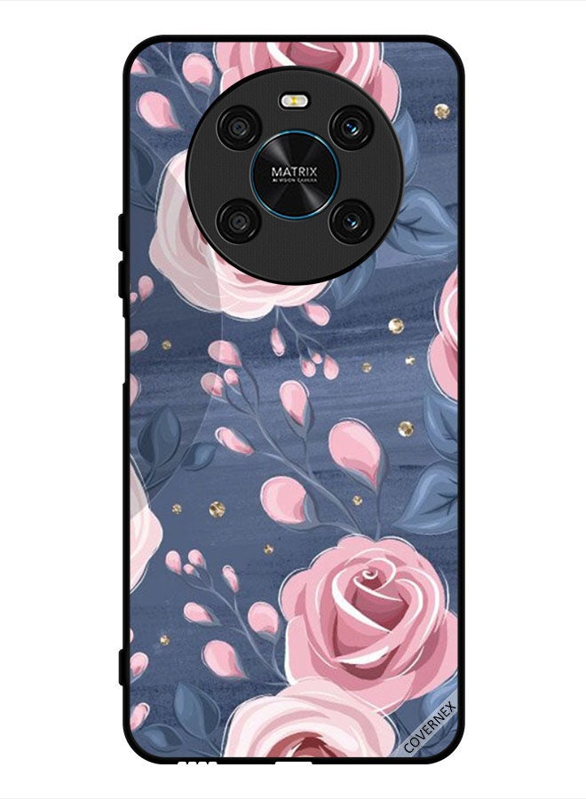 Covernex Protective Case Cover For Honor X9 4G Roses & Leaves Pattern - Image 1