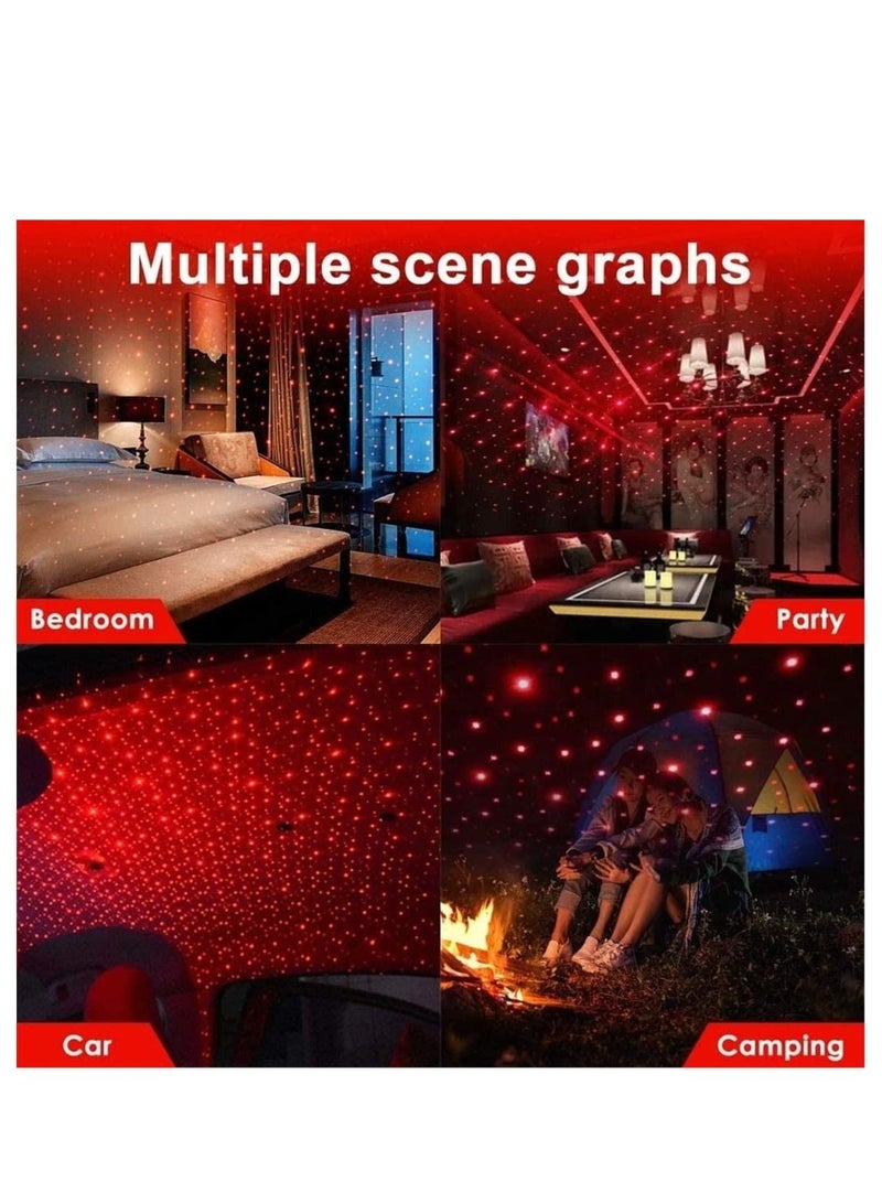 Usb Roof Star Projector Lights With 3 Modes, Usb Portable Adjustable Flexible Interior Car Night Lamp Decor With Romantic Galaxy Atmosphere Fit Car, Ceiling, Bedroom - Image 2