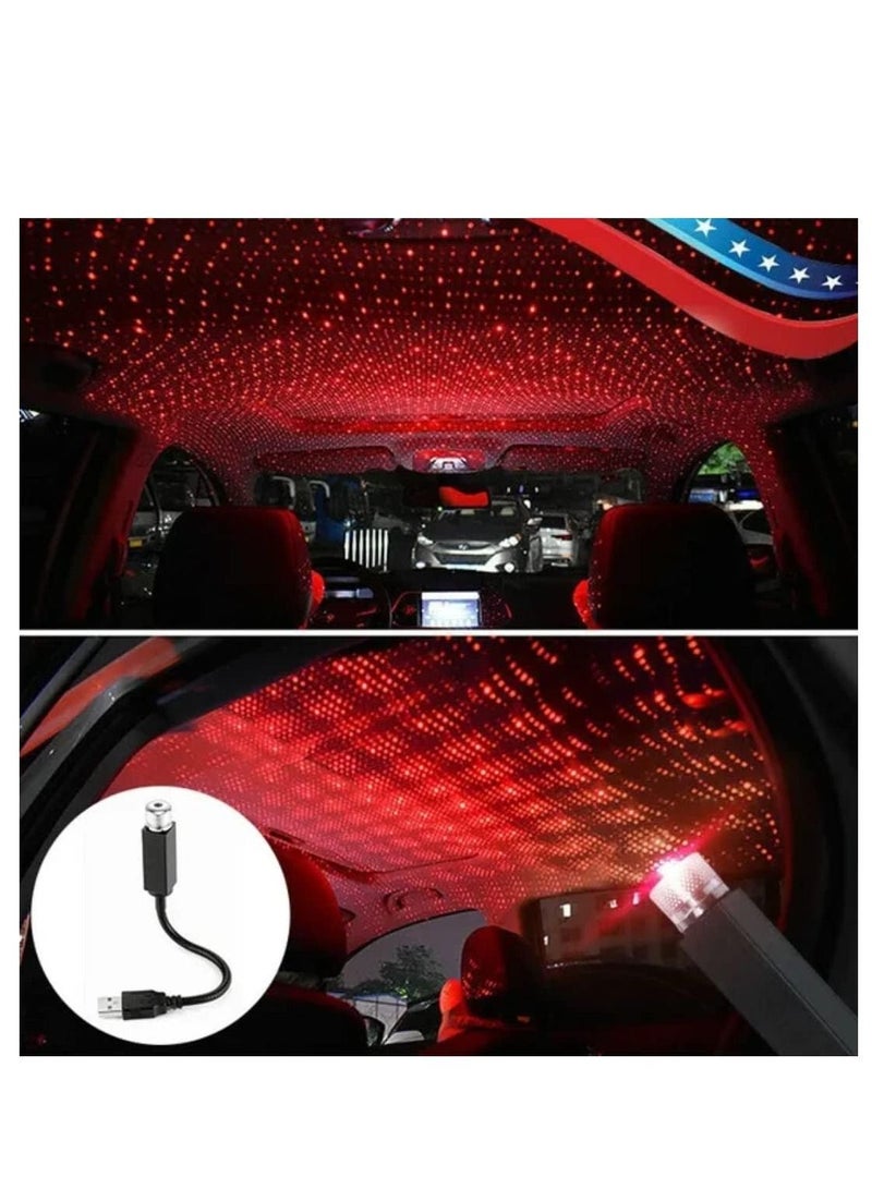Usb Roof Star Projector Lights With 3 Modes, Usb Portable Adjustable Flexible Interior Car Night Lamp Decor With Romantic Galaxy Atmosphere Fit Car, Ceiling, Bedroom - Image 3
