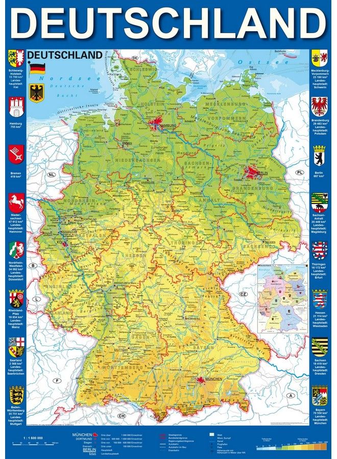 Schmidt Spiele Map Of Germany Puzzle (1000 Piece) (58287) - Image 3