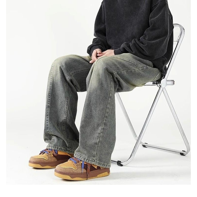 Unisex Casual Daily Denim Jeans - Image 4